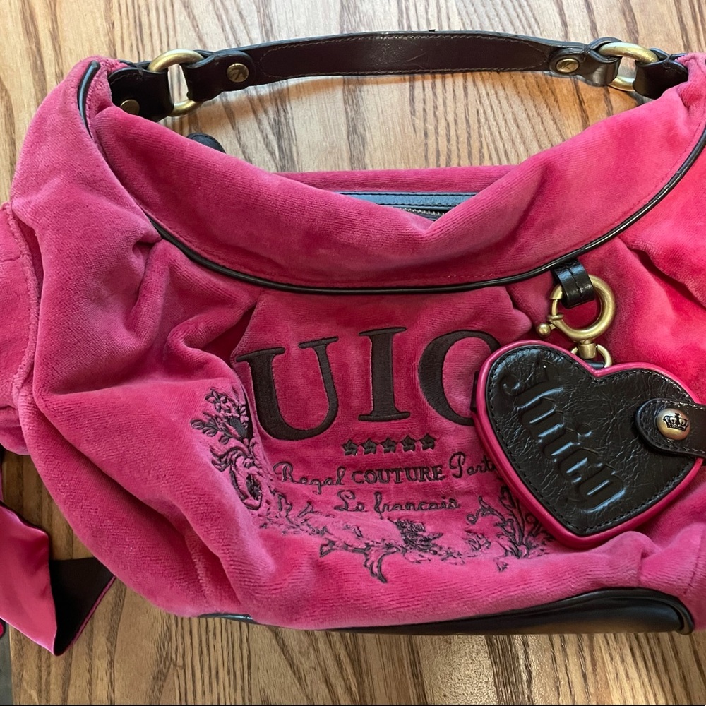 Juicy Couture Pink Velour Bag